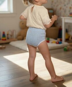 culotte d’apprentissage enfant tissu Seersucker